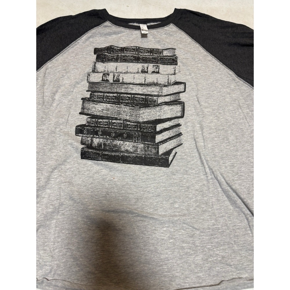 Lot Of 2 Xl Ladies Baseball T Shirts Kc‎ Heart And Books